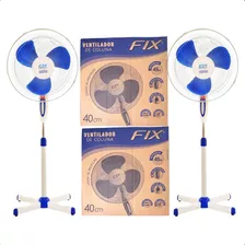 Kit 2 Ventiladores 40 Cm De Coluna 3 Velocidades Ajustável