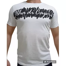 Camiseta Masculina Estampada Rabisco 100% Algodão Premium