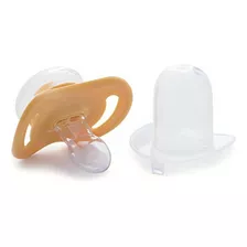 Joovy 2 Piece Airnoogie Pacifier, Yellow, Medium Color Yellow