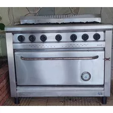 Cocina Morelli 6 Hornallas Y Horno A Gas 