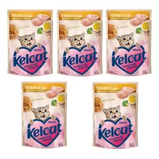 Sache Gatos Kelcat Kelco Frango,brócolis Com 5 Unidades 85g