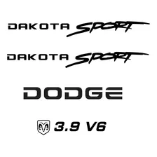 Kit Adesivo Dodge Dakota Sport Preto