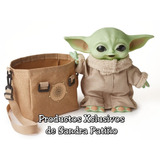 Baby Yoda Mattel C/sonido Y Bolso 28 Cms. Mandalorian Grogu