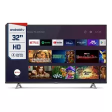 Smart Tv 32 Hd Android-tv Hitachi Le32smart23 Voz Bt