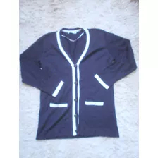 Cardigan Feminino Lã Marisa Bicolor - Tam Gg