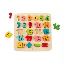 Odyssey Toys Hape Chunky Number Puzzle Game (10 Piezas), Mul