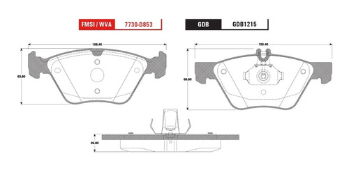 Balatas Trw Chrysler Crossfire 2004-2008 Delantero Foto 2