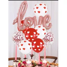 Set Globos Día De San Valentín/ Regalo/ Facil De Armar