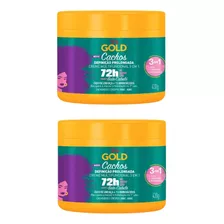 Creme De Tratamento Niely Gold 430g Cachos Defi Prolon - 2un