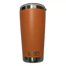 Copo Lifek Térmico C/tampa Aço Inox 591ml Laranja K1873 Liso