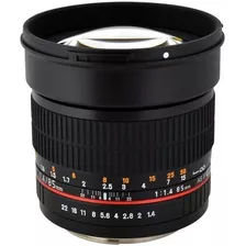 Rokinon 85mm F 1.4 As If Umc Lens For Canon Ef