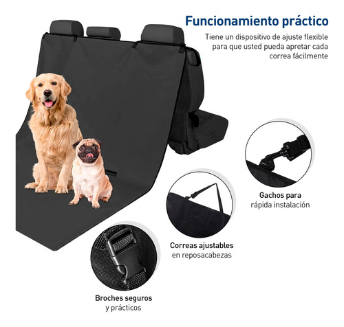 Funda Auto Perros Impermeable De Asiento Para Mascotas Foto 3