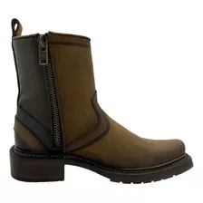 Botin Vaquero Casual Cuadra Hombre Piel Res Buck Tonka Cafe