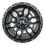 Rines Black Rhino Alpha 17x9 6x139.7 Toyota Tacoma Hilux Color Matte Black W/ Gunmetal Lip