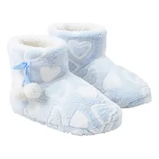 Pantufla Mujer Mujer Botas Celeste Corona