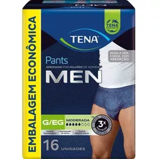 Cueca Descartável Tena Pants Men G/eg 16 Unidades