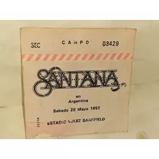 Entrada Carlos Santana Vélez Sarsfield 1993