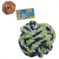 2 Brinquedo Para Cachorro Bola De Corda Colors 8,5 Cm De Ø