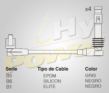 Jgo Cables Buja Elite Para Daewoo Leganza 2.2l 4cil 2002 Foto 2