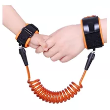 Arnes Correa Seguridad Niños Pulsera Anti-robo De Acero 2 M Color Naranja