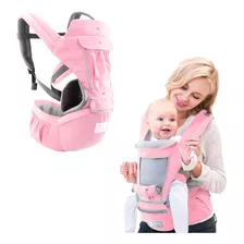 Cangurera Porta Bebes Cargador Ergonomico Posiciones 0-3años Color Rosa