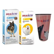 Combo Bravecto Antipulga Carrapato 1 - 2a4,5kg + 1 - 20a40kg