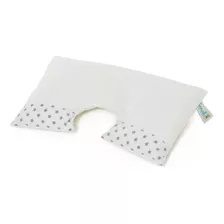 Almohada Para Bebés Toral Con Soporte De Cuello Color Blanca Con Estrellas