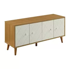 Acme Muebles 90165 Airlia Natural Y Blanco Mesa Consola