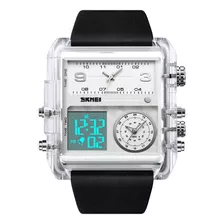 Elegante Reloj Electrónico Skmei Con Esfera De Gran Tamaño 2