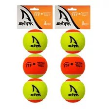 Kit 6 Bolas De Beach Tennis - Shark