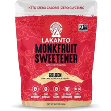 Monk Fruit Lakanto Golden 235g Sutituto Azúcar Morena 0 Cal.