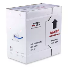 Cabo De Rede Utp Cat5e 24 Awg 4 Pares 305 Metros Force Line