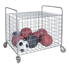 Mygift Metal Rolling Multi Sports Ball Storage Hopper &amp;.