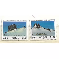 Noruega 1985 Serie Mint 874/75 Montañas De La Antártida