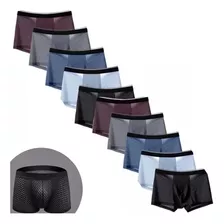 Kit 10 Boxer Wear, Cueca De Fibra De Bambu Para Pernas Longa