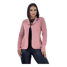 Blazer Neoprene Fabrica Feminino Casaquinho Terninho Moda