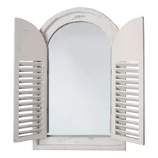 Marco De Ventana Blanco De Diseño Esschert Con Puertas Franc