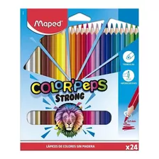 Lápices De Colores Maped Color Peps Strong X24