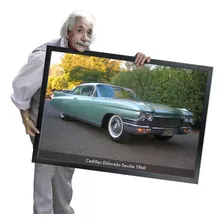 Quadro E Moldura Muscle Cars American Cars V8 A1 84x60cm