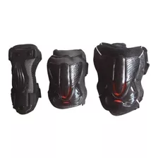 Set Protecciones Rider Evo Negro - Rojo