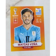 Figurita Matías Viña Uruguay, Álbum Mundial Qatar 2022