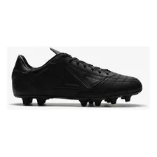 Tenis De Fútbol Pirma Brasil Color Negro Con Suela Fg Apto Césped Natural Firme Hombre 26,5 Mx