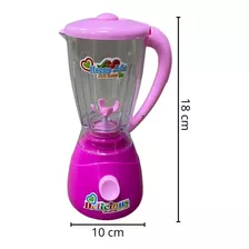 Liquidificador Crianças De Brinquedo Rosa Com Sons E Luzes