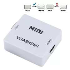 Convertidor Adaptador Vga A Hdmi Con Audio Para Pc Portátil