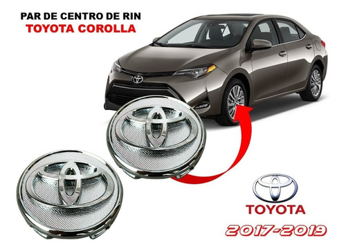 Par De Centro De Rin Toyota Corolla 2017-2019 Foto 3