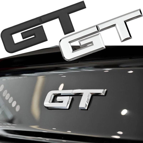 Emblema Gt Mustang Cromo 2015 2016 2017 2018 2019 2020 2021 Foto 5