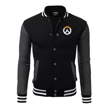 Overwatch Jaqueta College Blusa Casaco Bordado Americana