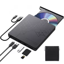 Origbelie Quemador Unidad De Cd Y Dvd Externo, Usb 3.0 Lector Cd/dvd +/-rw Portatil, Reproductor De Cd Portable Grabadora Con Dvd Para Laptop Pc Compatible Con Mac Windows Linux