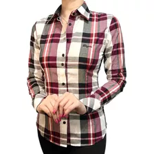 Camisa Feminina Xadrez Manga Longa Dágora Country