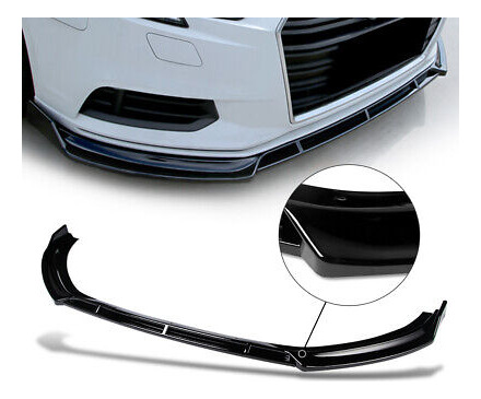 [3pcs]for 17-20 Audi A3 Painted Black Front Bumper Spli Spd1 Foto 5